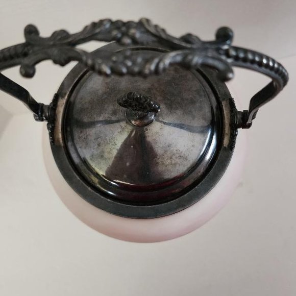 VTG BISCUIT Jar 3105 Van Bergh Silver Plate co. Rochester, N.Y. Quadrupe Plate - Picture 6 of 8